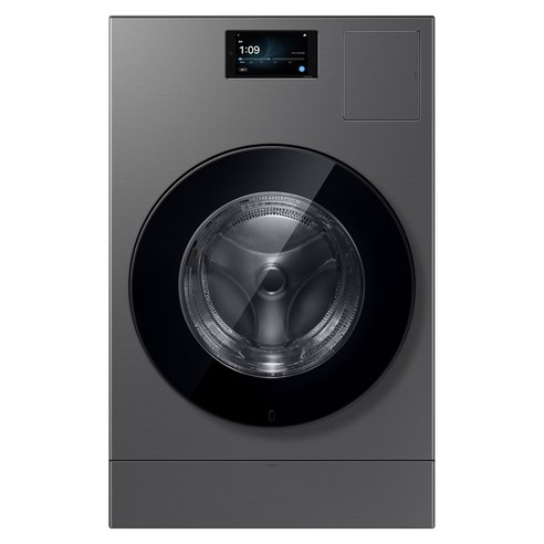 삼성전자 Bespoke AI 콤보 세탁기 25kg / 20kg 방문설치, 다크스틸, WD90H25AHS