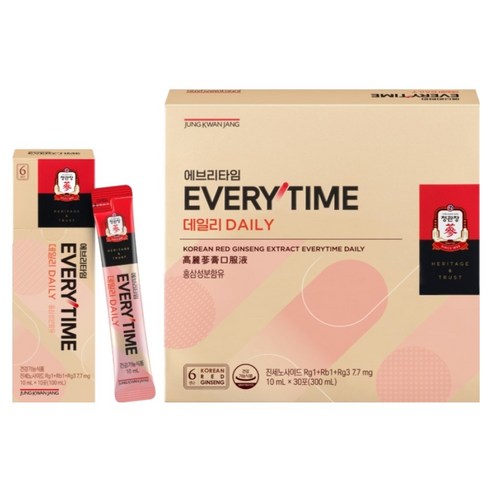 에브리타임 데일리 30p + 쇼핑백, 1개, 300ml