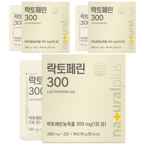 내츄럴플러스 락토페린 300 14g, 28정, 3개