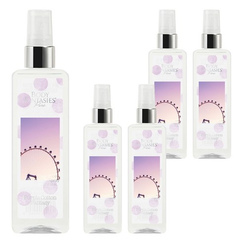 바디판타지 퓨어라인 바디미스트 퍼플 코튼 판타지, 118ml, 5개