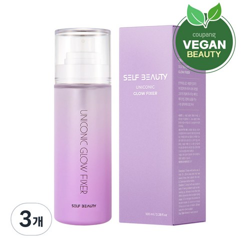 셀프뷰티 유니콘 광채 메이크업 픽서, 100ml, 3개