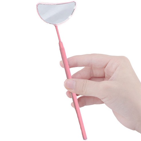 타이탄 속눈썹 연장 시술용 반달형 미니 거울, 레인보우색, 1개 타이탄미니