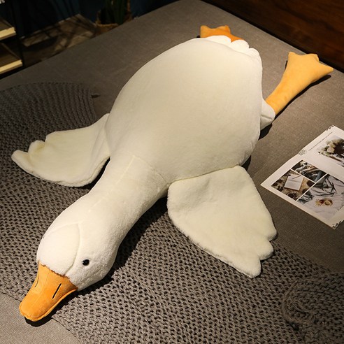 다다랜드 애착 바디필로우 거위 인형, 화이트