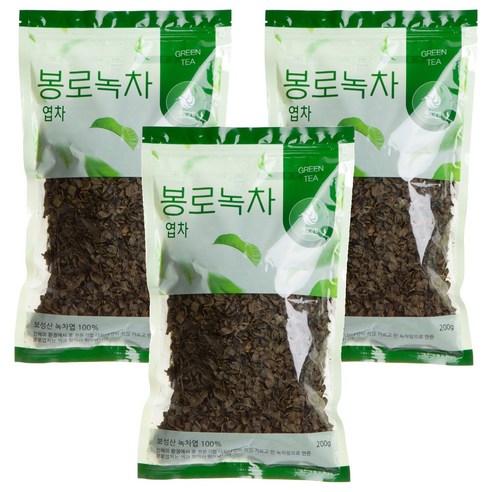 대한다업 봉로녹차 엽차, 200g, 1개입, 3개
