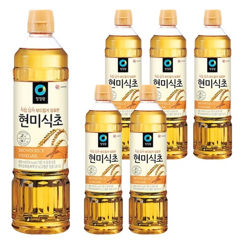 청정원 현미식초, 900ml, 6개