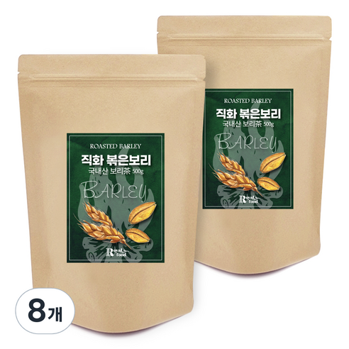 로얄푸드 직화볶음 아기 보리차, 500g, 8개, 1개입