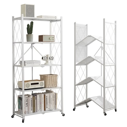 공간을 디자인하는 마법, 코멧 원터치 접이식 다용도 이동식 선반