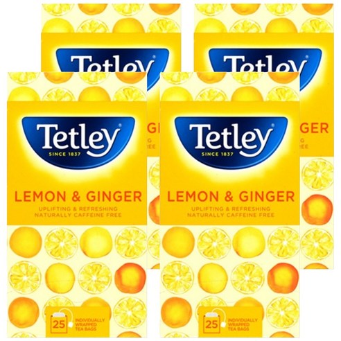 테틀리 레몬&진저 티백, 1.5g, 100개, 4개