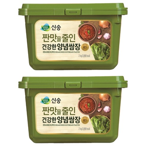 신송 짠맛을 줄인 건강한 양념쌈장, 2kg, 2개