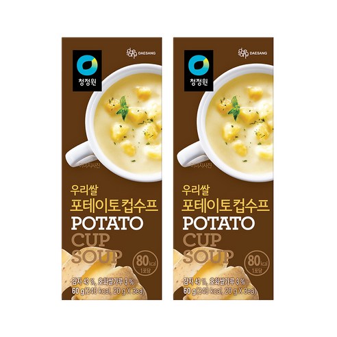 청정원 신우리쌀 포테이토컵수프 60g 3개팩 편의점스프 청정원 신우리쌀 포테이토컵수프 60g 3개팩 편의점스프