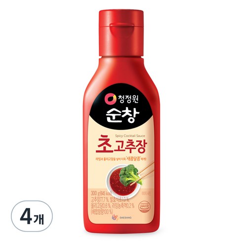 청정원 순창 초고추장, 300g, 4개
