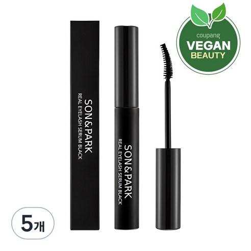 손앤박 리얼 아이래쉬 세럼 속눈썹 영양제 블랙, 5개, 15g