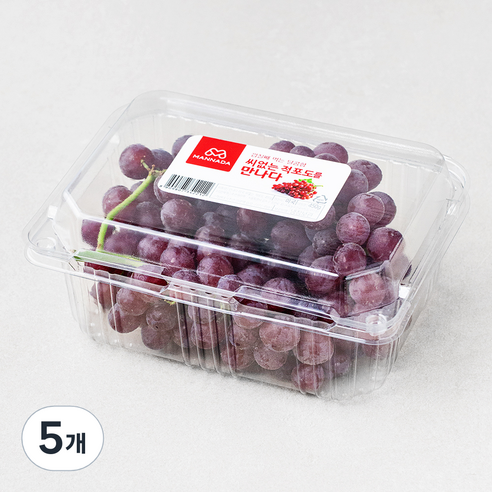 만나다 미국산 씨없는 적포도, 450g, 5개
