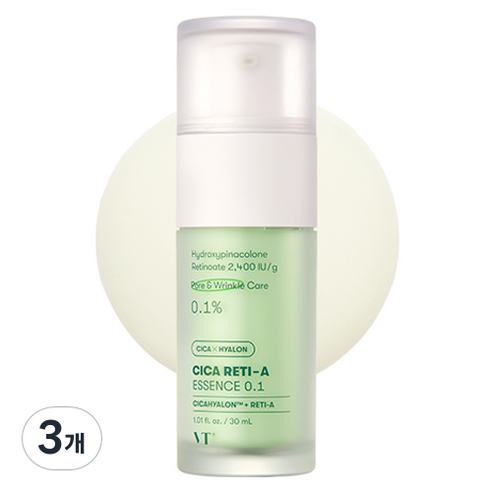 브이티코스메틱 시카 레티-에이 에센스 0.1, 30ml, 3개