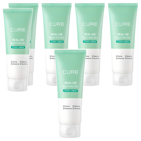 김정문알로에 큐어 수딩젤, 150ml, 6개
