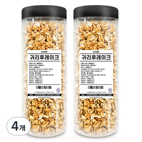 고미네 귀리후레이크, 150g, 4개