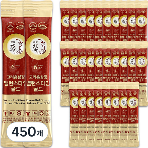 풍년보감 고려홍삼정 6년근 밸런스타임 골드 홍삼스틱, 10g, 450개