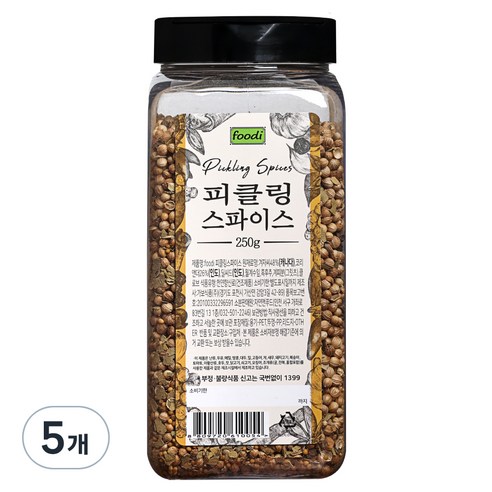 푸디 피클링스파이스, 250g, 5개