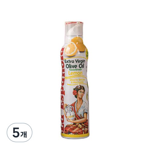 에스파뇰라 엑스트라버진 올리브유 스프레이형 레몬향, 200ml, 5개