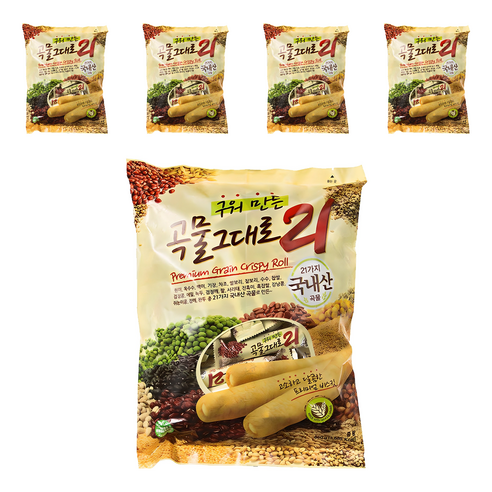 곡물그대로21 크리스피롤, 650g, 5개