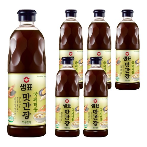 샘표 맛간장 국찌개용, 860ml, 6개