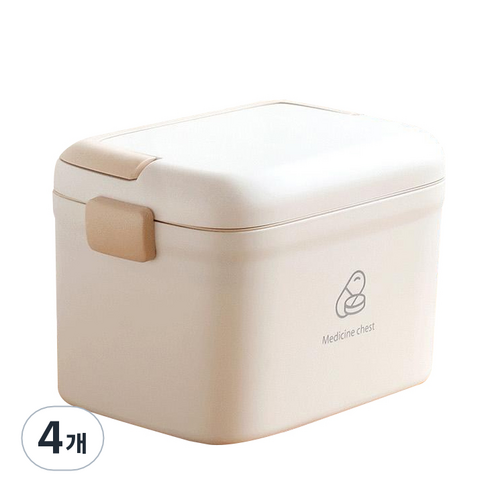 크로닉401 박스 구급상자 화이트, 4개