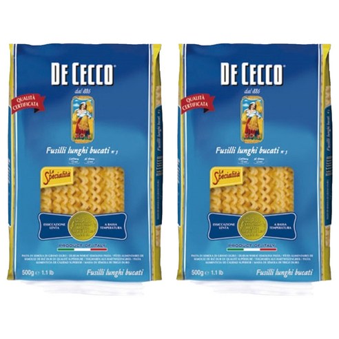 데체코 푸질리 룽기 부가티, 2개, 500g