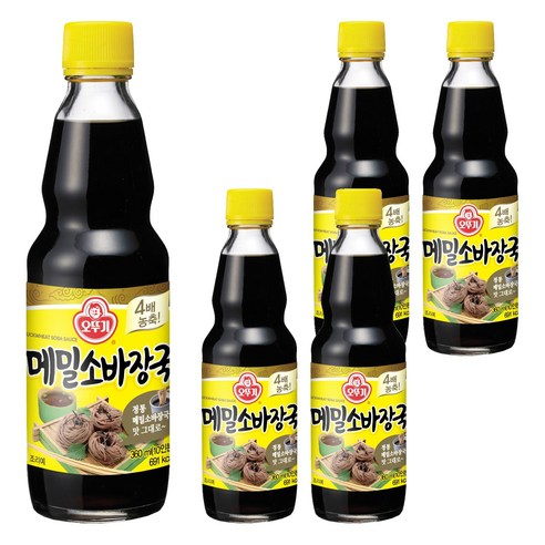 오뚜기 메밀소바장국 소스, 360ml, 5개