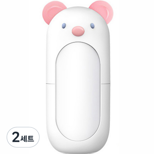 블루마켓 귀여운 캐릭터 케이스 베이비 손톱깍이 세트, 곰, 2세트