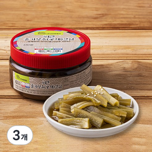 줄기상추 궁채 절임, 500g, 3개