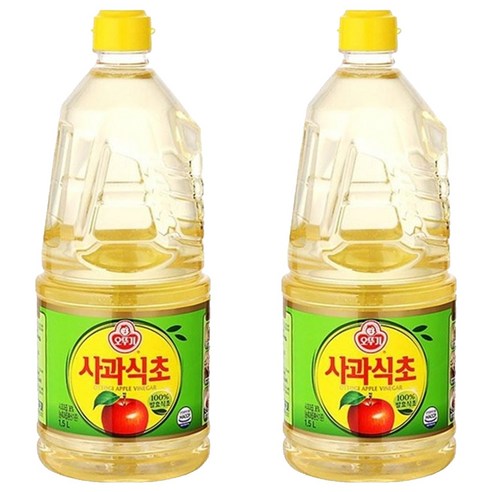 오뚜기 사과식초, 1.5L, 2개