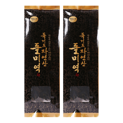바다소리 진도 자연산 독거도 돌미역, 50g, 2개