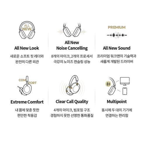 압도적인 몰입, 소니 노이즈캔슬링 헤드폰으로 경험하세요!