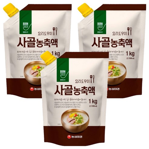 본테이스트 사골 농축액, 1kg, 3개