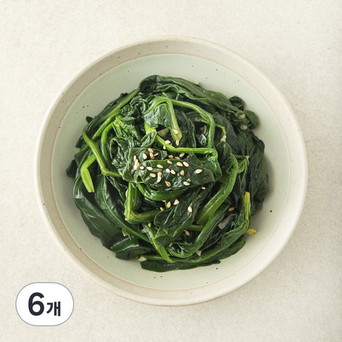 집반찬연구소 시금치나물, 120g, 6개