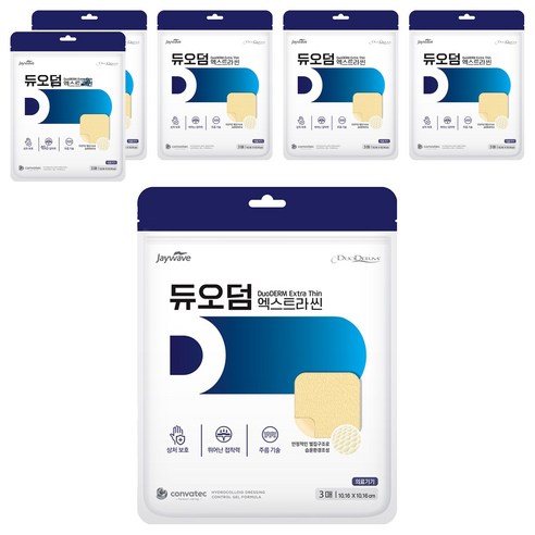듀오덤 콘바텍 엑스트라 씬 드레싱 습윤 밴드 3p, 6개