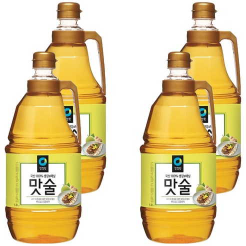 청정원 생강&매실 맛술, 1.8L, 4개