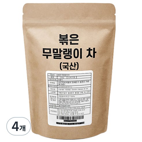 조은약초 볶은 무말랭이 차, 200g, 1개입, 4개