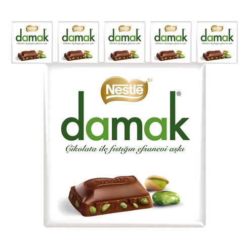 다막 밀크 초콜릿 스퀘어, 60g, 6개
