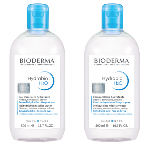 바이오더마 하이드라비오 H2O 클렌징 워터, 500ml, 2개
