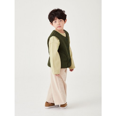 롤리트리 아동용 덤블 보아 버튼 조끼의 상세 정보