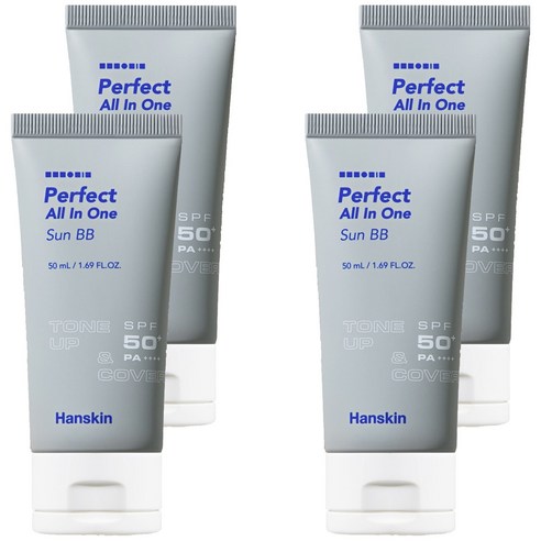 한스킨 퍼펙트 올인원 선 비비크림 50ml, 4개