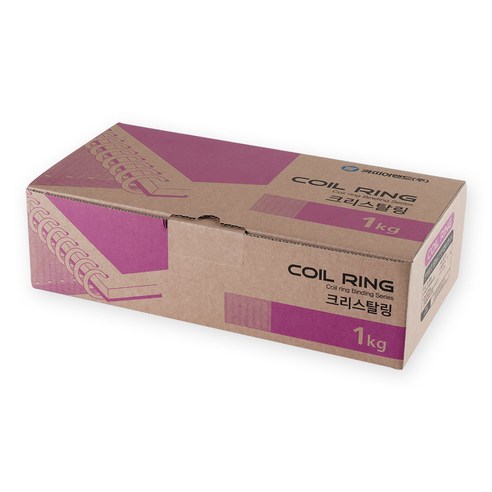 카피어랜드 3:1 코일링 1kg 51개입, 18mm, 투명, 51개