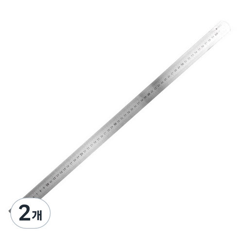 영바영 스테인레스 스틸 반영구 양면 직자 60cm, 실버, 2개