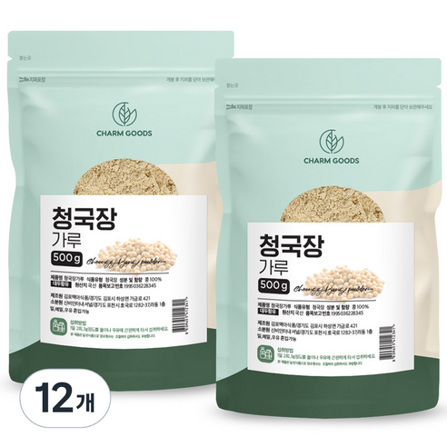 참굿즈 청국장 가루, 500g, 12개