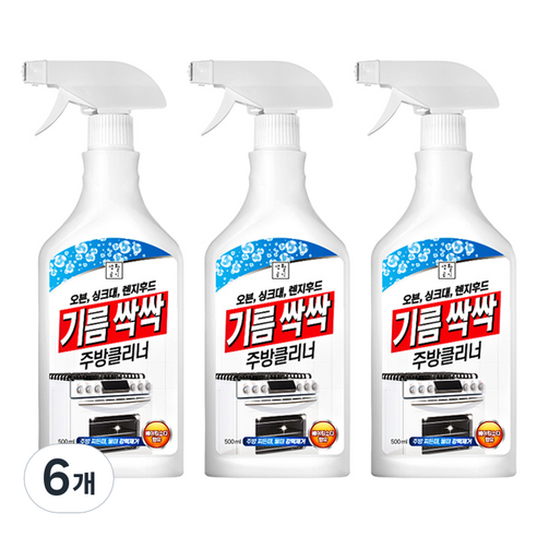 생활공식 기름싹싹 주방클리너, 6개, 500ml