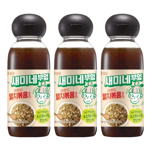새미네부엌 아몬드 멸치볶음소스, 3개, 300ml