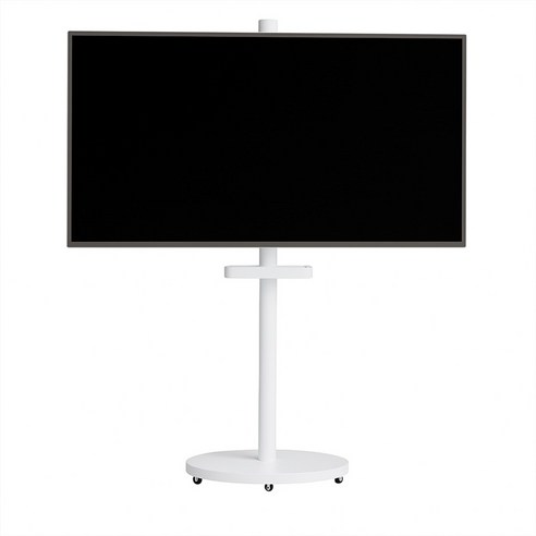 카멜마운트 이동식 삼텐바이미 모니터 TV 스탠드 거치대 MMB43FW, 화이트, 1개
