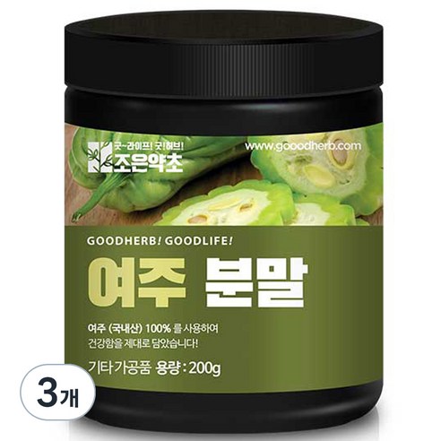 조은약초 여주 고과 여주 분말 가루, 200g, 1개