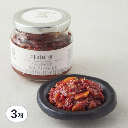 상하농원 가리비젓, 250g, 3개